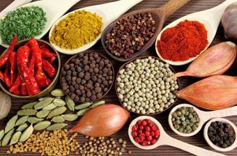 Commonly used spices